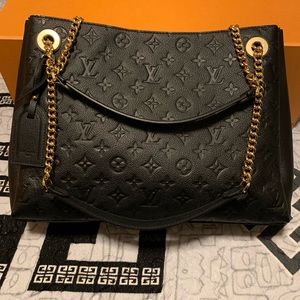 (SOLD) Auth Louis Vuitton Surene Empreinte Noir